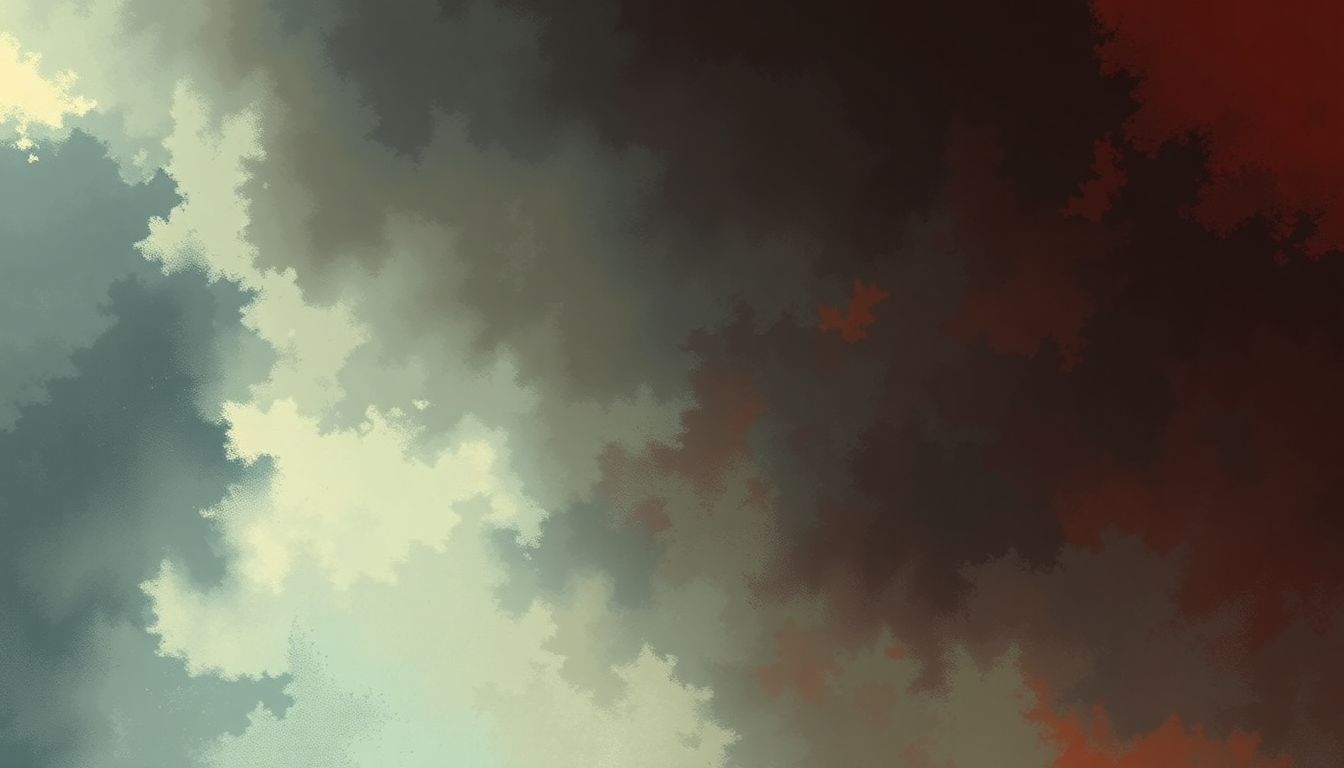 Fan-driven abstract illustration evoking the emotional arc of Now You've Got Something to Die For by Lamb of God