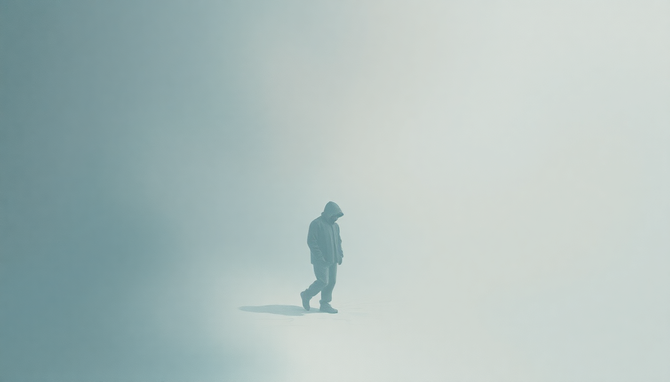 Fan-driven abstract illustration evoking the emotional arc of Numb & Getting Colder by Flume