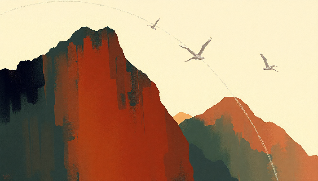 Fan-driven abstract illustration evoking the emotional arc of Nuthin but a G Thang by Dr Dre