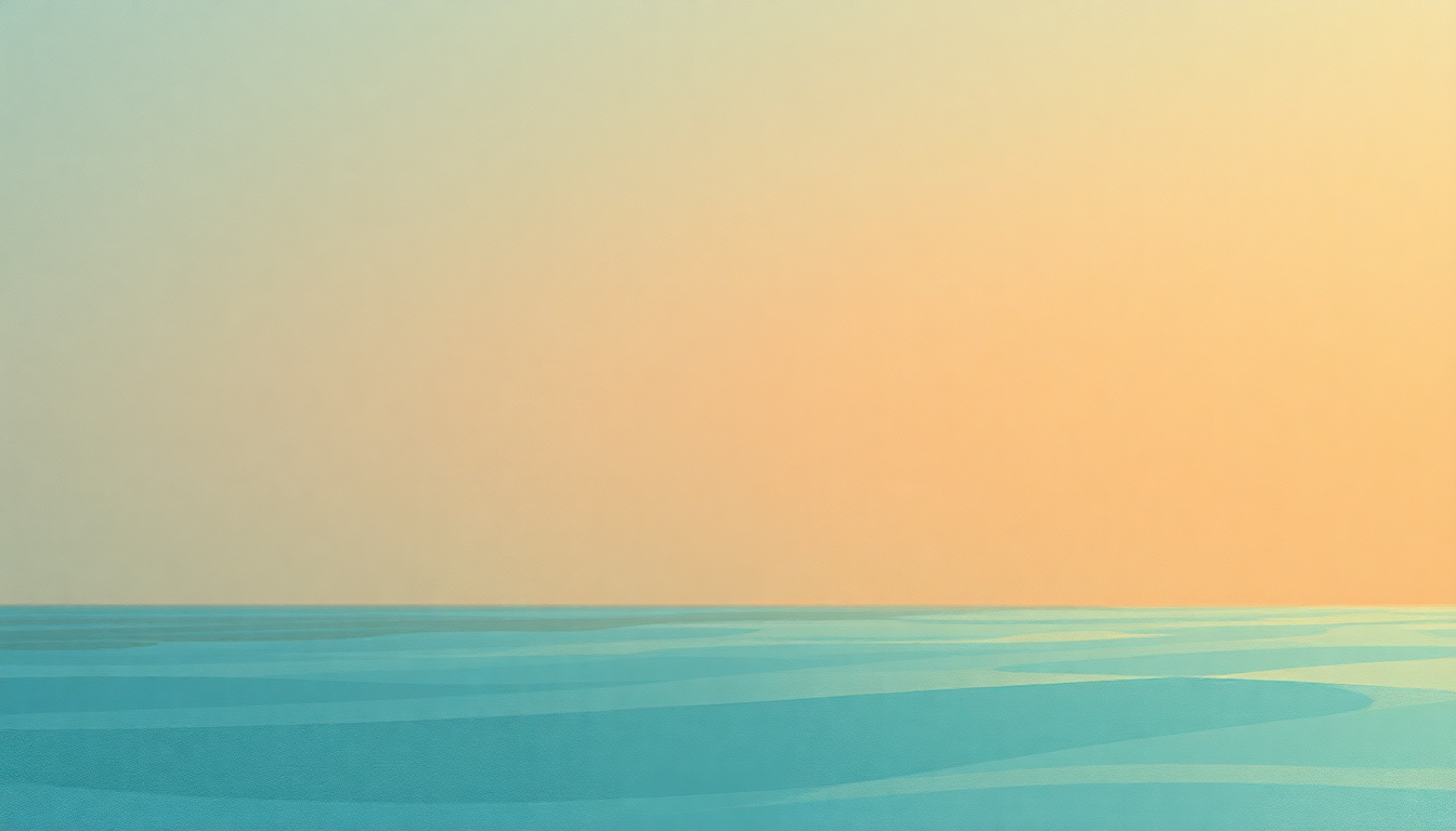 Fan-driven abstract illustration evoking the emotional arc of Oceans by Pearl Jam