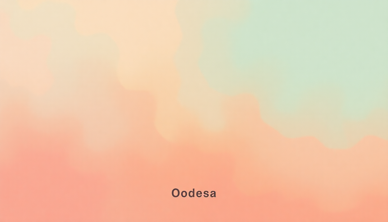 Fan-driven abstract illustration evoking the emotional arc of Odessa by Caribou