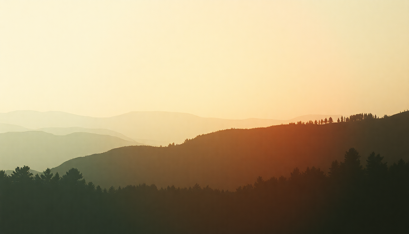 Fan-driven abstract illustration evoking the emotional arc of Off He Goes by Pearl Jam