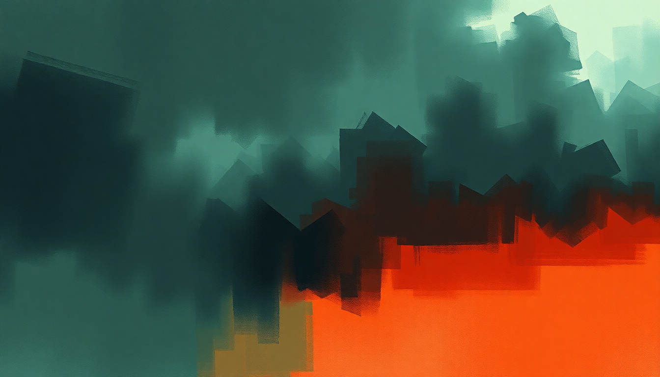 Fan-driven abstract illustration evoking the emotional arc of Off the Grid by Kanye West