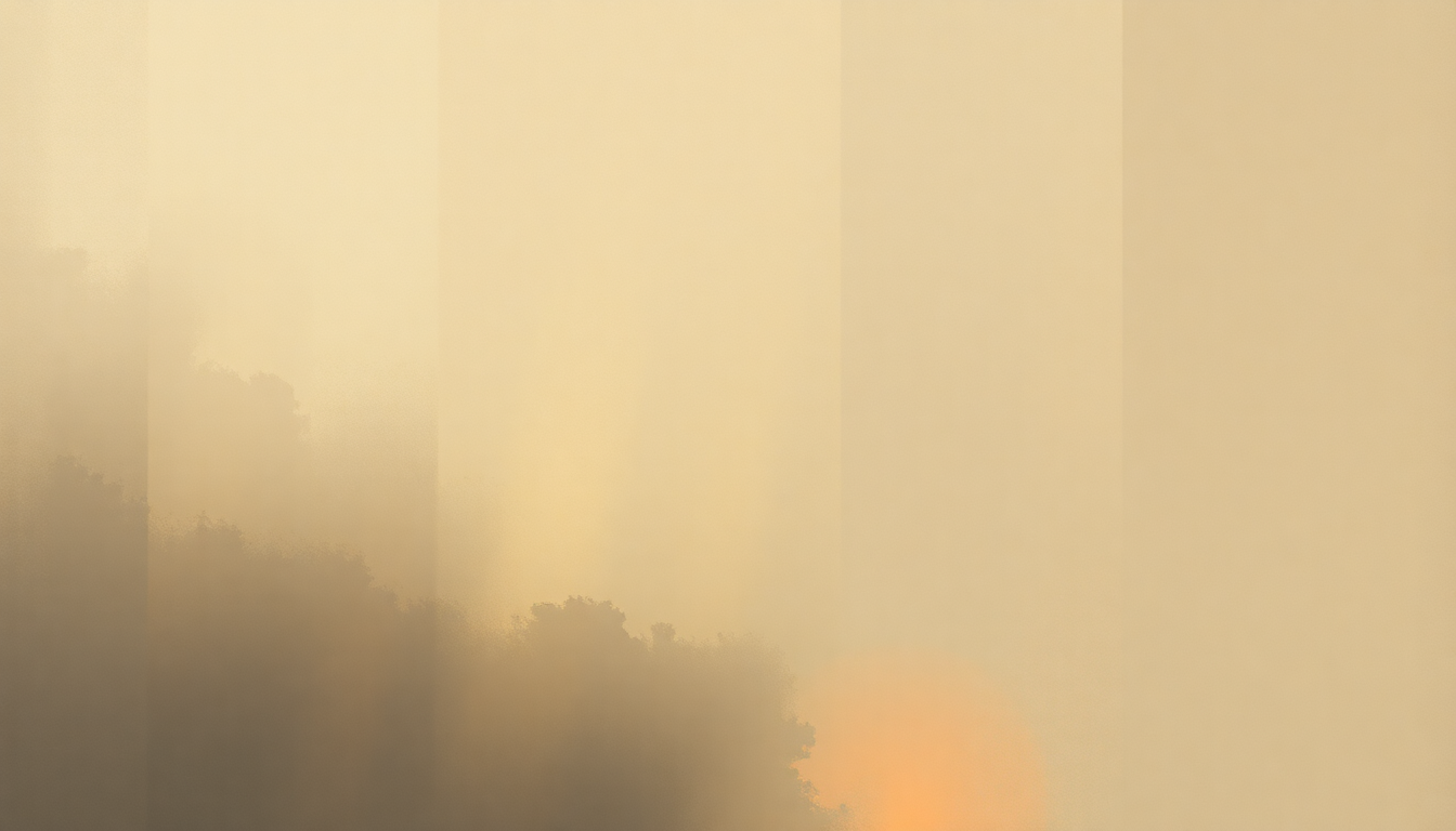 Fan-driven abstract illustration evoking the emotional arc of Oink by Orbital