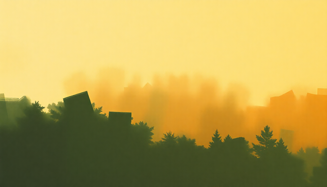 Fan-driven abstract illustration evoking the emotional arc of Ole Man Trouble by Otis Redding