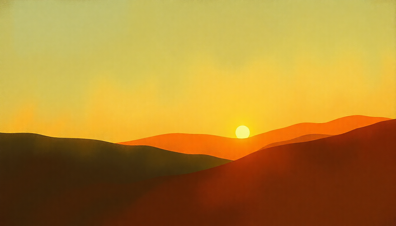 Fan-driven abstract illustration evoking the emotional arc of On and On by Bill Monroe