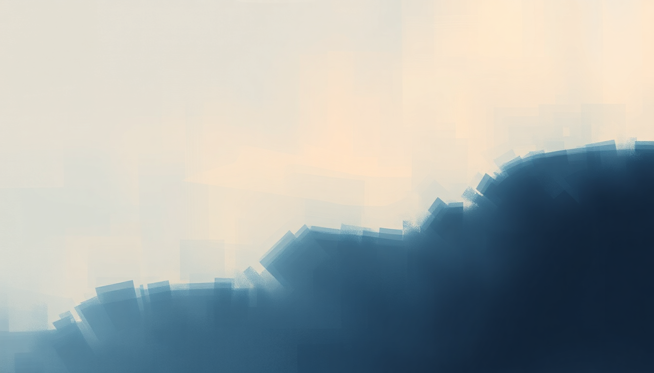 Fan-driven abstract illustration evoking the emotional arc of On My Way by Eddie Vedder