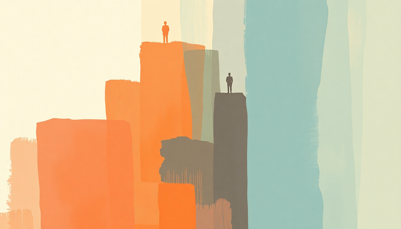 Fan-driven abstract illustration evoking the emotional arc of On'n'on by Justice