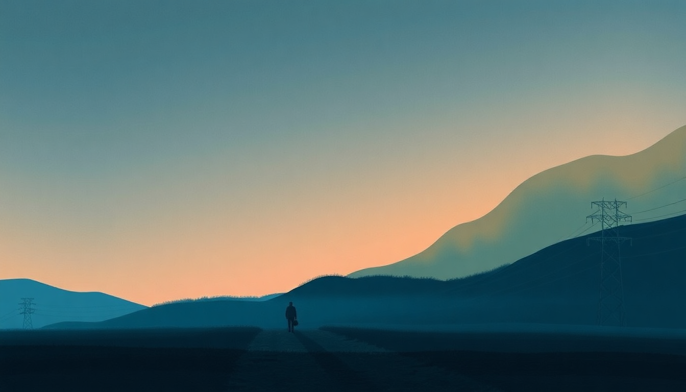 Fan-driven abstract illustration evoking the emotional arc of On Track by Tame Impala