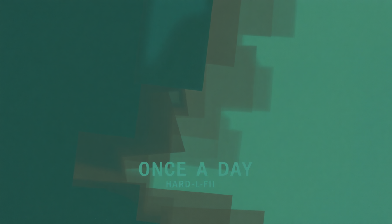 Fan-driven abstract illustration evoking the emotional arc of Once a Day by Hard-Fi