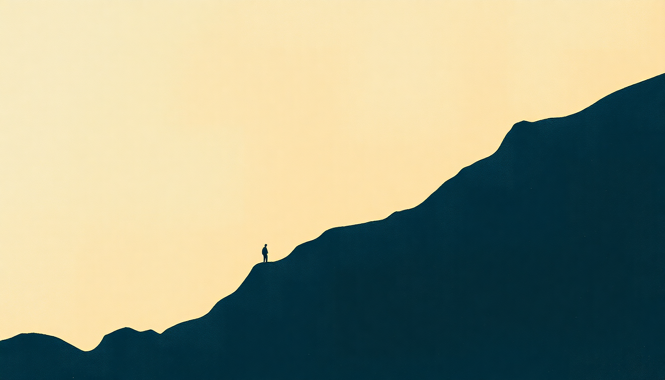 Fan-driven abstract illustration evoking the emotional arc of Once by Pearl Jam