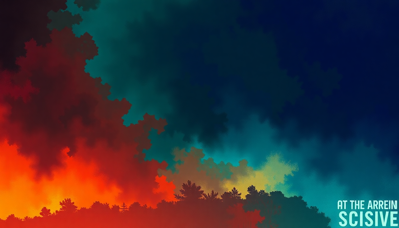 Fan-driven abstract illustration evoking the emotional arc of One Armed Scissor by At The Drive In