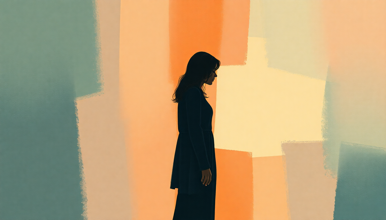 Fan-driven abstract illustration evoking the emotional arc of One of These Days by Emmylou Harris