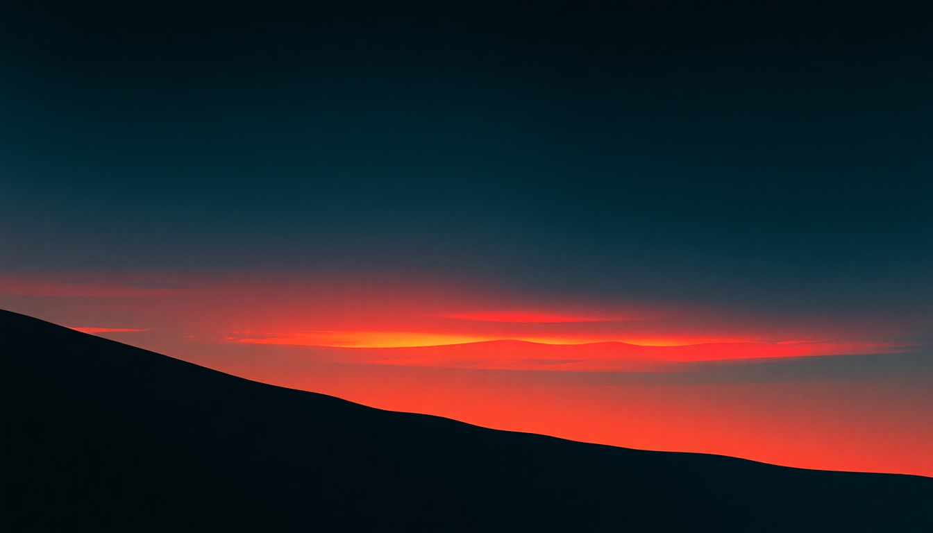 Fan-driven abstract illustration evoking the emotional arc of One Small Day by Ultravox