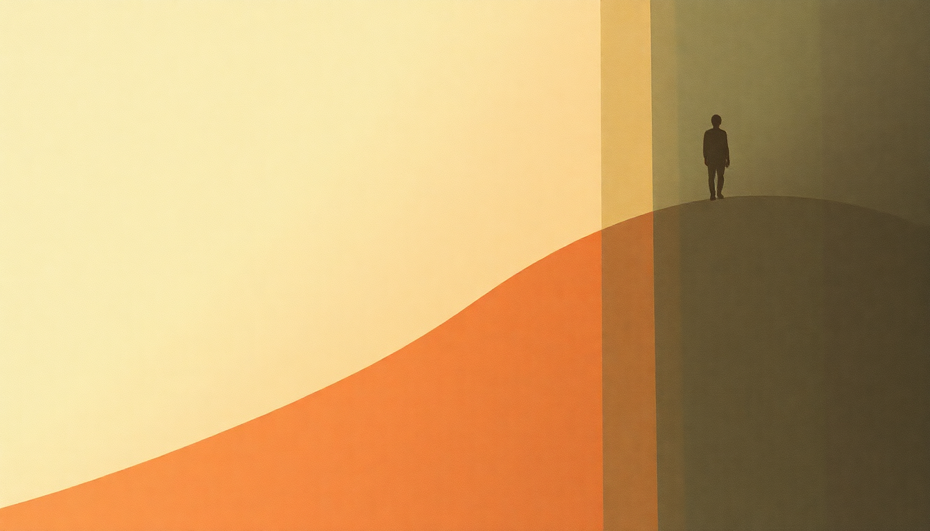 Fan-driven abstract illustration evoking the emotional arc of One Step Too Far by Faithless