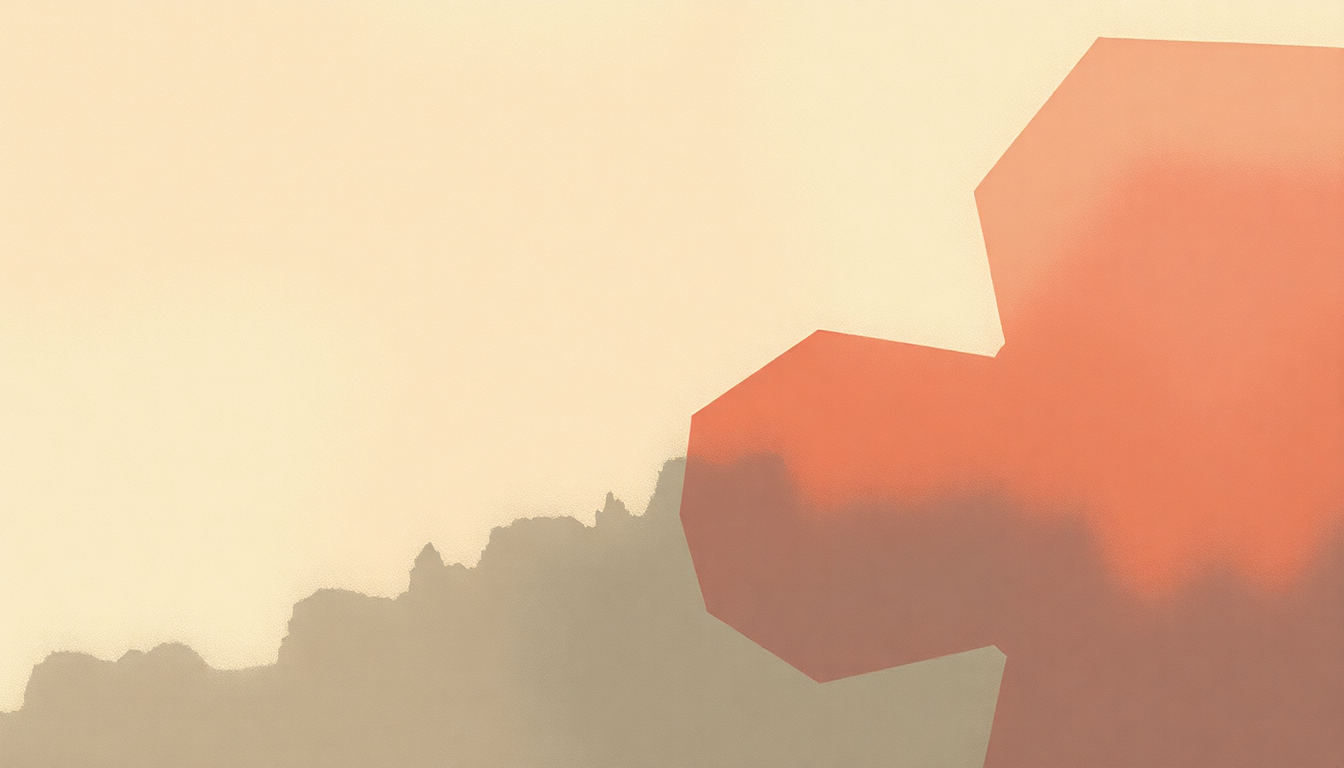 Fan-driven abstract illustration evoking the emotional arc of Only Love Matters by The Black Keys