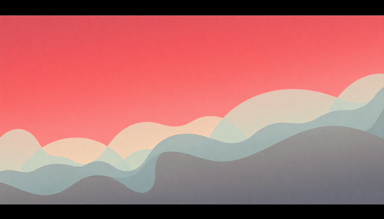 Fan-driven abstract illustration evoking the emotional arc of Open Hearts by The Weeknd