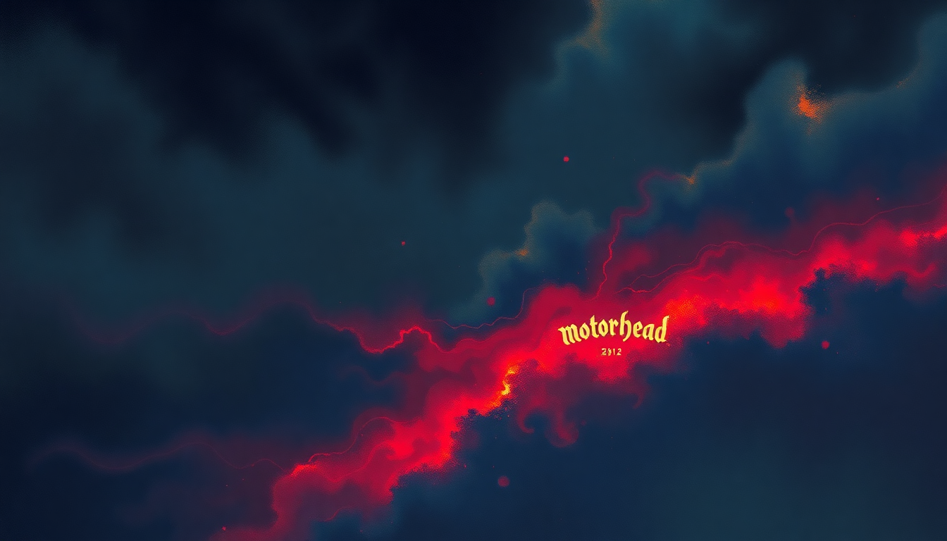 Fan-driven abstract illustration evoking the emotional arc of Orgasmatron by Motörhead