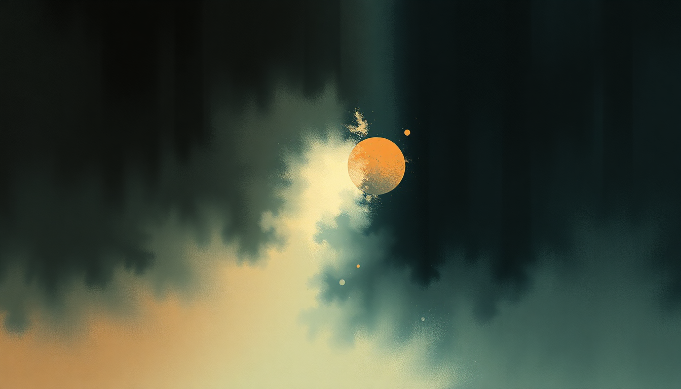 Fan-driven abstract illustration evoking the emotional arc of Other Language by Deafheaven