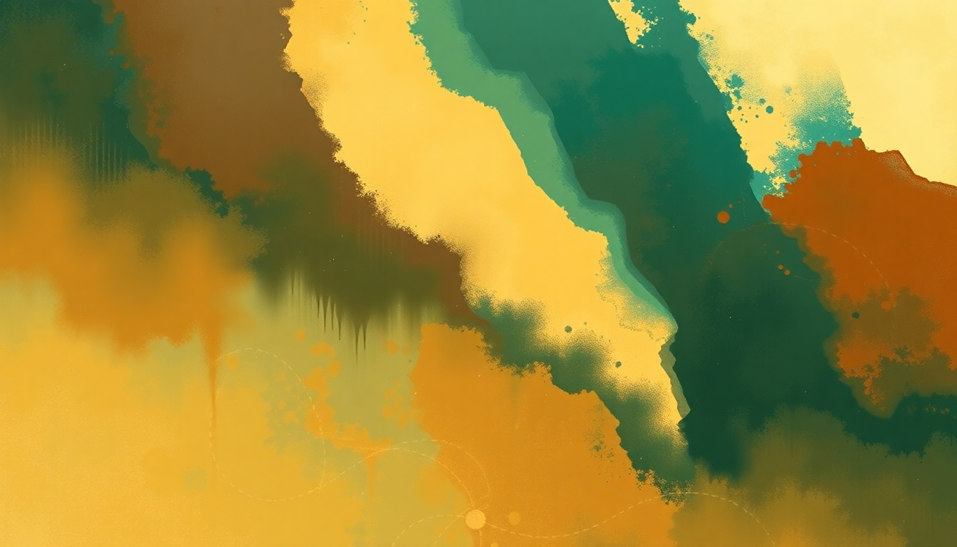 Fan-driven abstract illustration evoking the emotional arc of Our Man Higgins by Lee Morgan