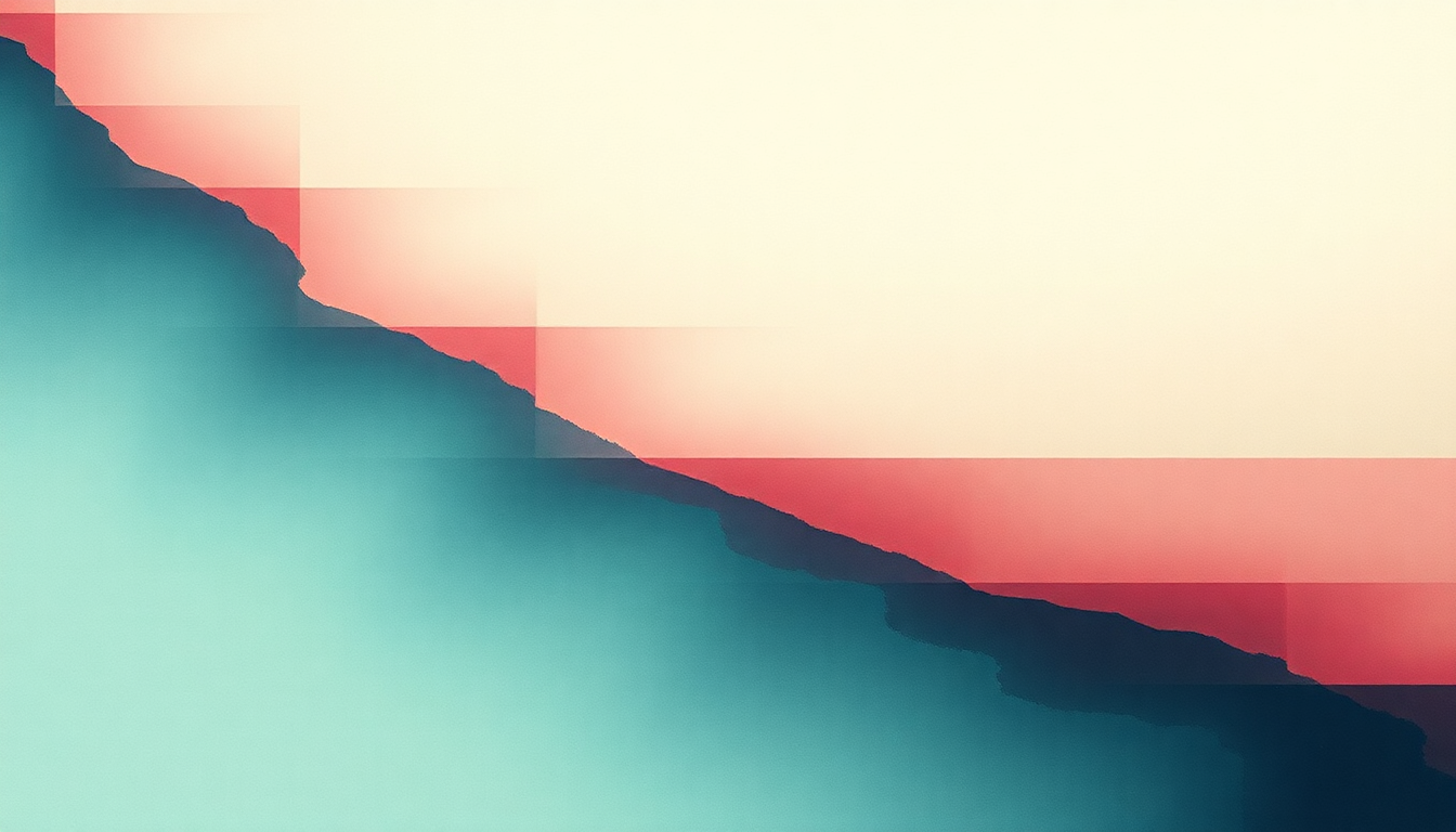 Fan-driven abstract illustration evoking the emotional arc of Our Velocity by Maximo Park