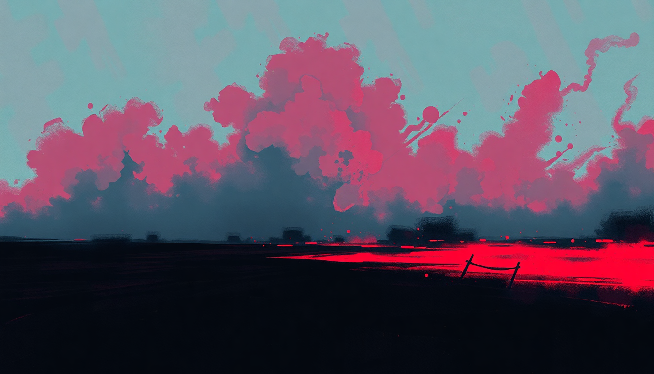 Fan-driven abstract illustration evoking the emotional arc of Out of Step by Minor Threat