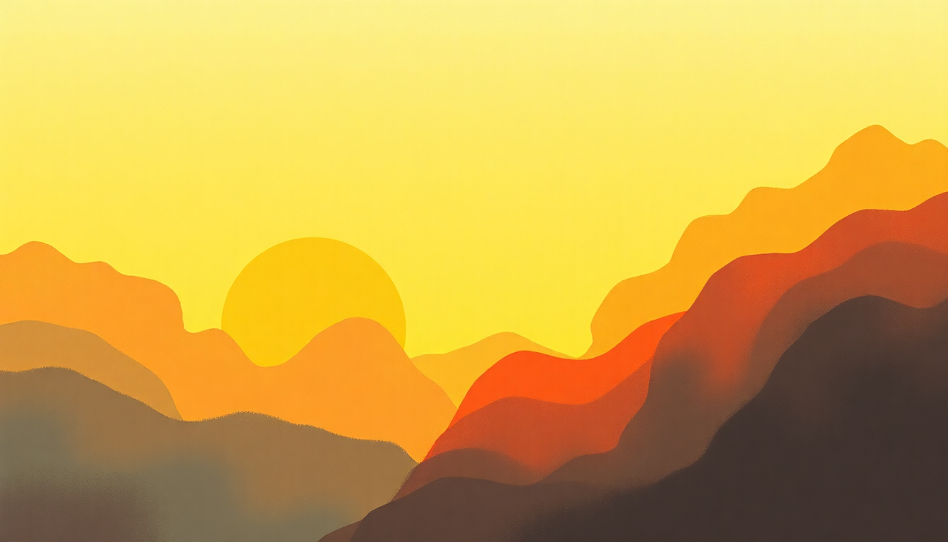 Fan-driven abstract illustration evoking the emotional arc of Over the Rainbow by Ohio Players