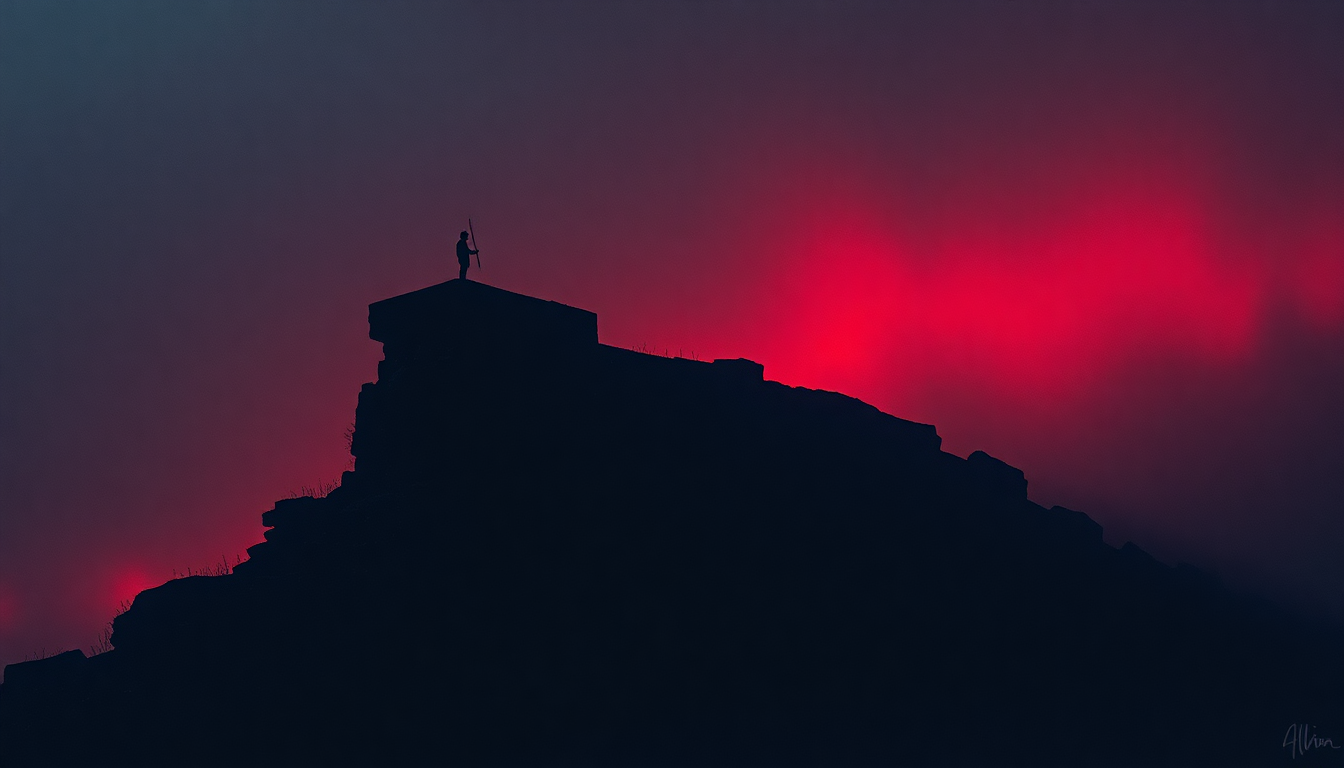 Fan-driven abstract illustration evoking the emotional arc of Over the Wall by Echo & the Bunnymen