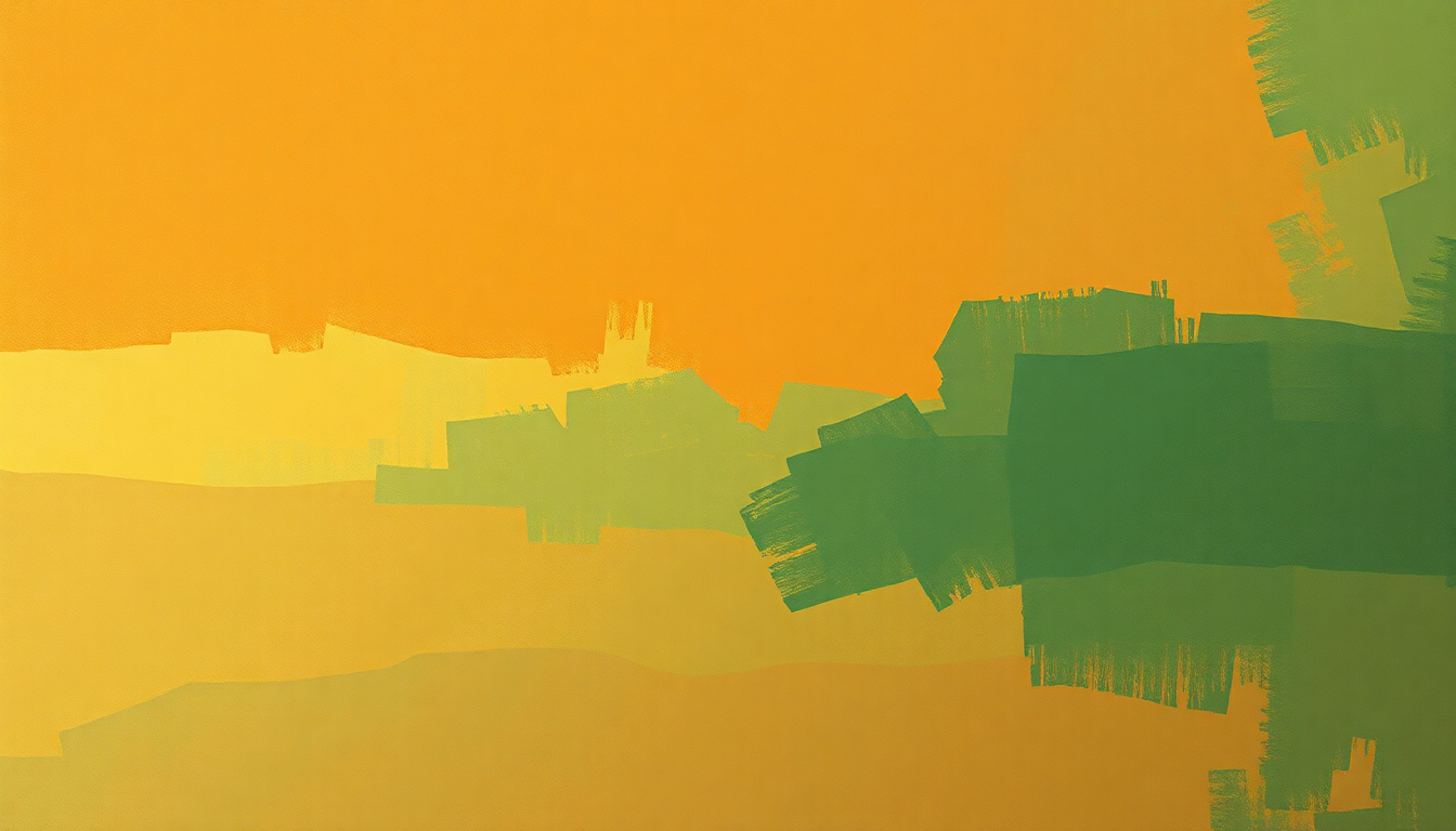 Fan-driven abstract illustration evoking the emotional arc of Over Under Sideways Down by The Yardbirds