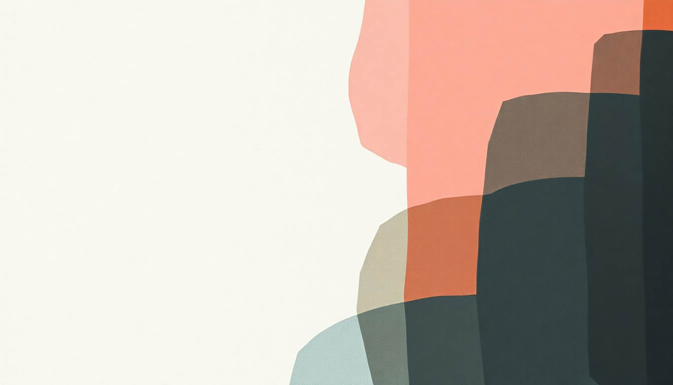Fan-driven abstract illustration evoking the emotional arc of Overgrown by James Blake