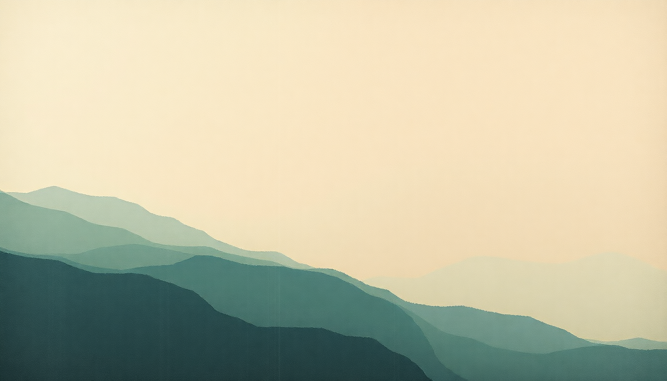 Fan-driven abstract illustration evoking the emotional arc of Pam by Slint