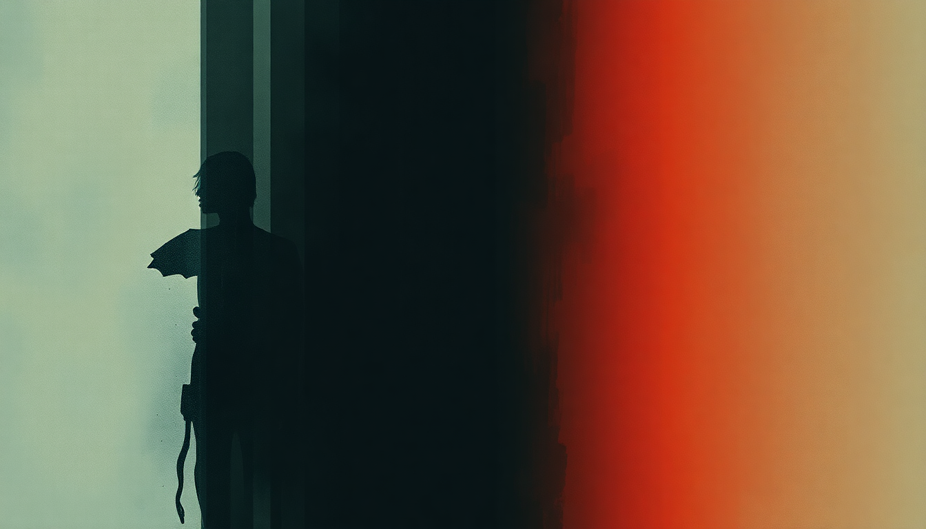 Fan-driven abstract illustration evoking the emotional arc of Panopticon by Isis