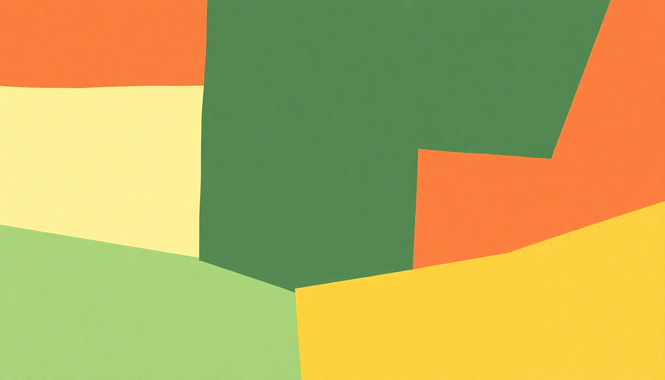 Fan-driven abstract illustration evoking the emotional arc of Paper by Talking Heads