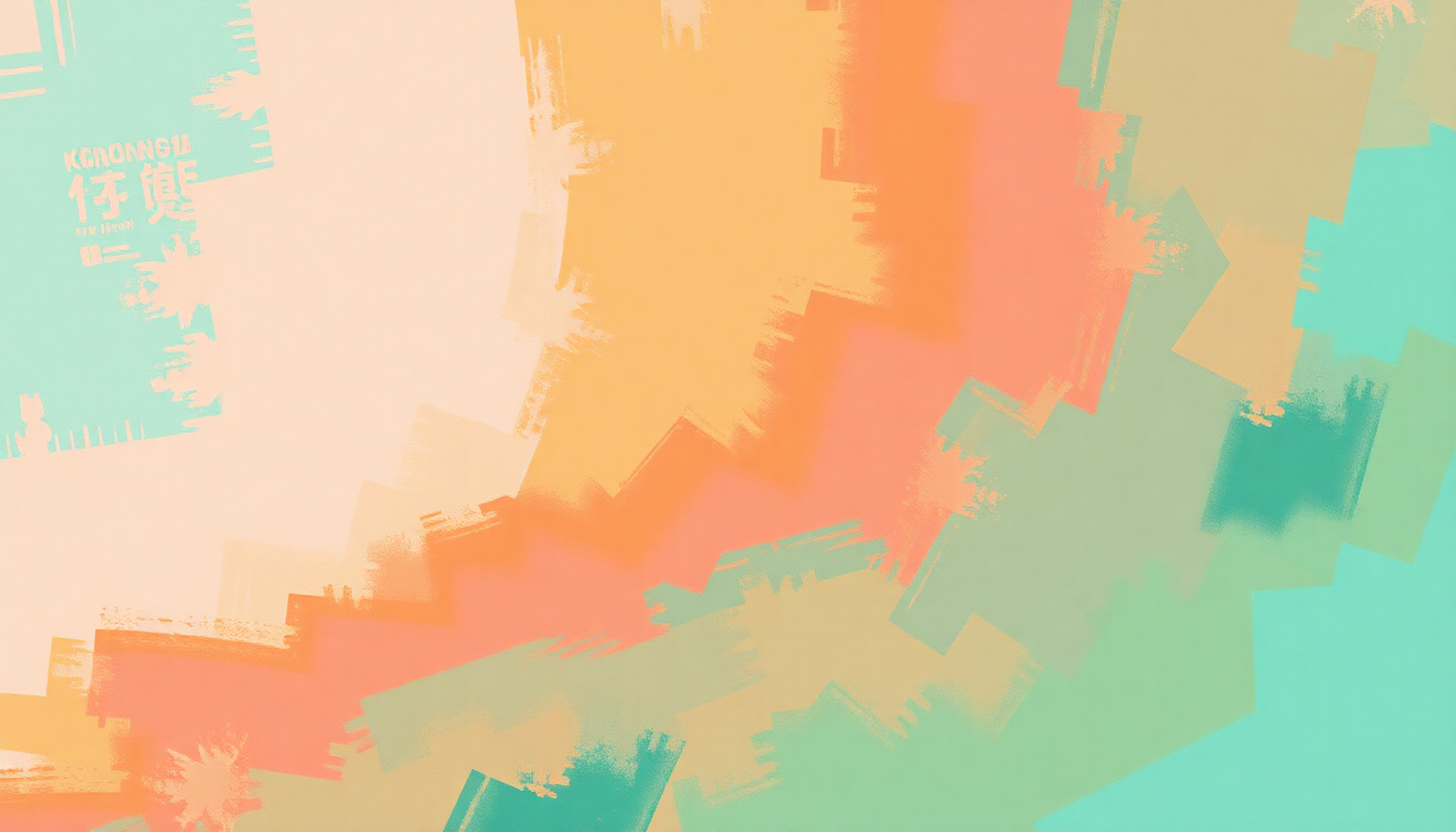 Fan-driven abstract illustration evoking the emotional arc of Paradiso by Konono No 1