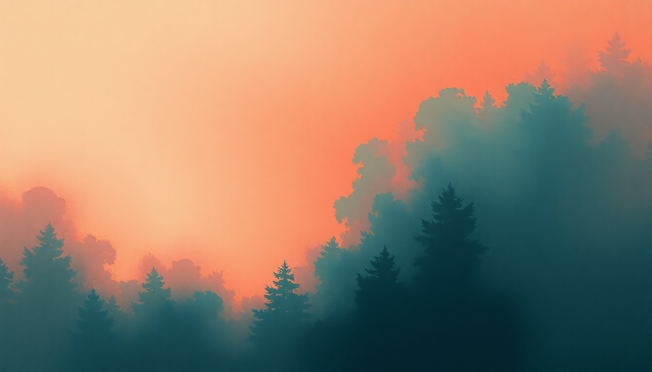 Fan-driven abstract illustration evoking the emotional arc of Paranormal by Cave In