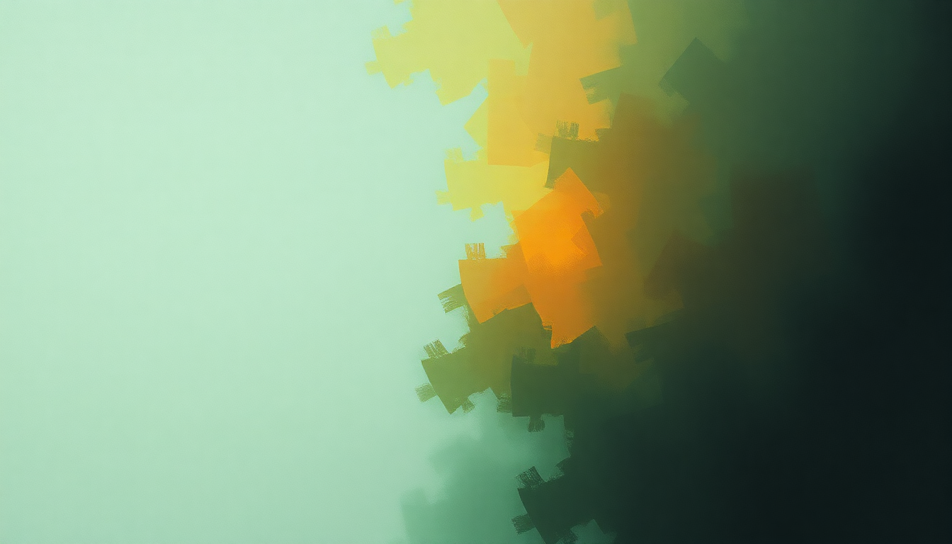 Fan-driven abstract illustration evoking the emotional arc of Parasites by Pelican