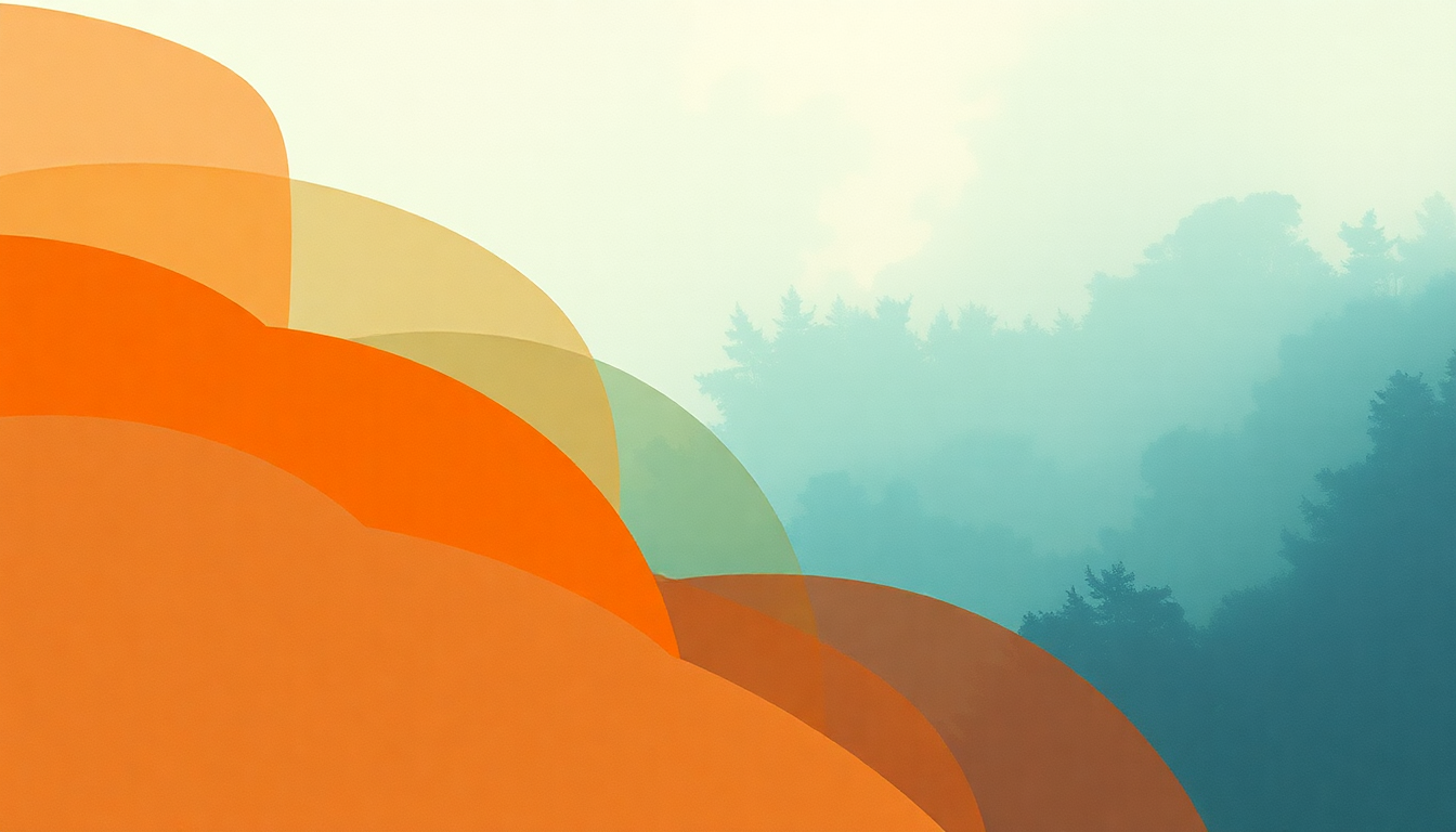 Fan-driven abstract illustration evoking the emotional arc of Patience by Tame Impala