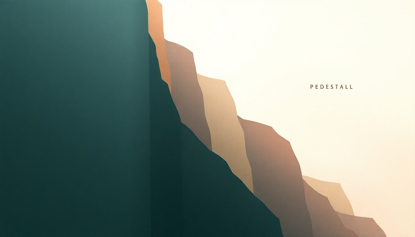 Fan-driven abstract illustration evoking the emotional arc of Pedestal by Portishead