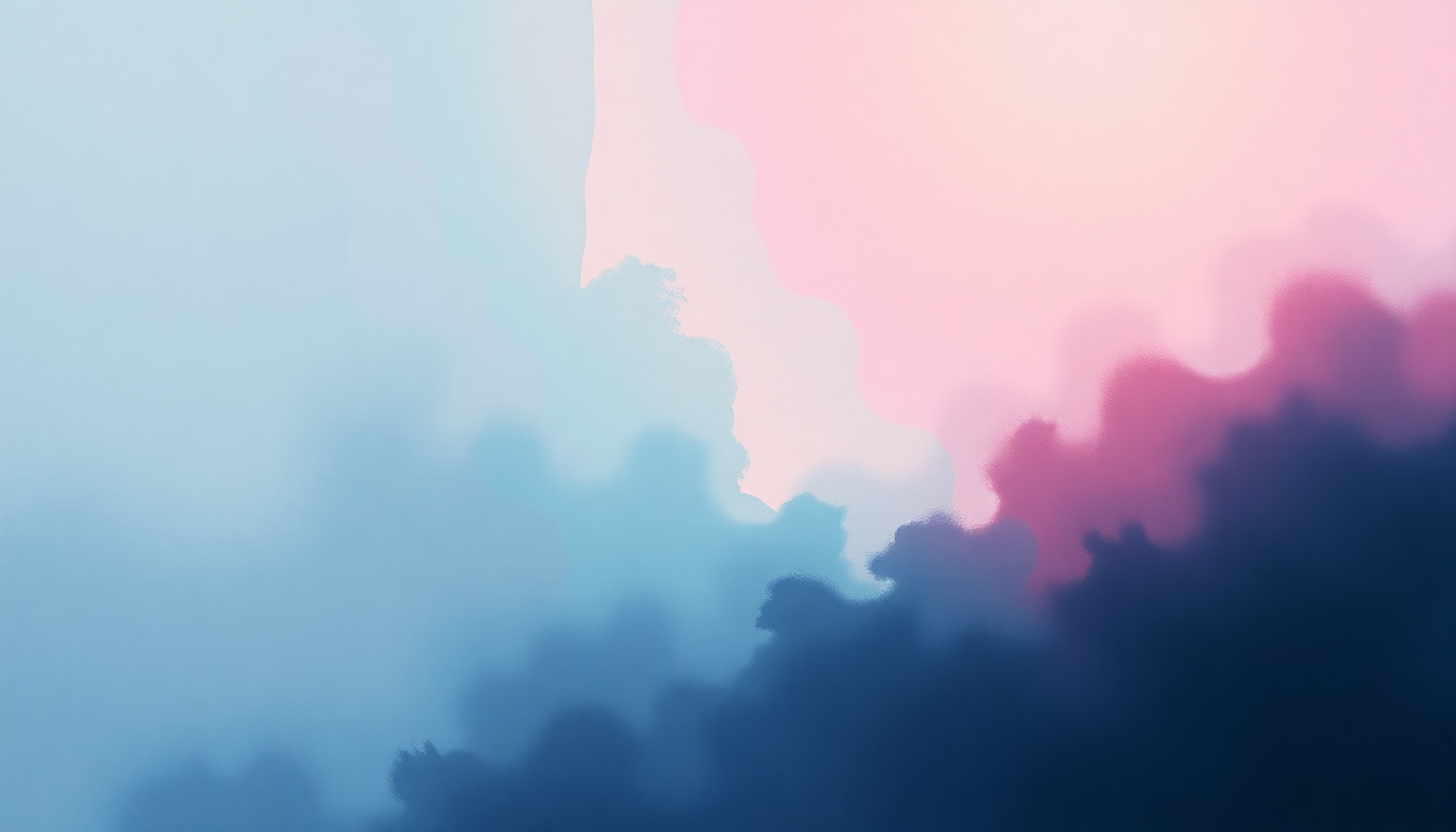 Fan-driven abstract illustration evoking the emotional arc of Peek-A-Boo! by Devo