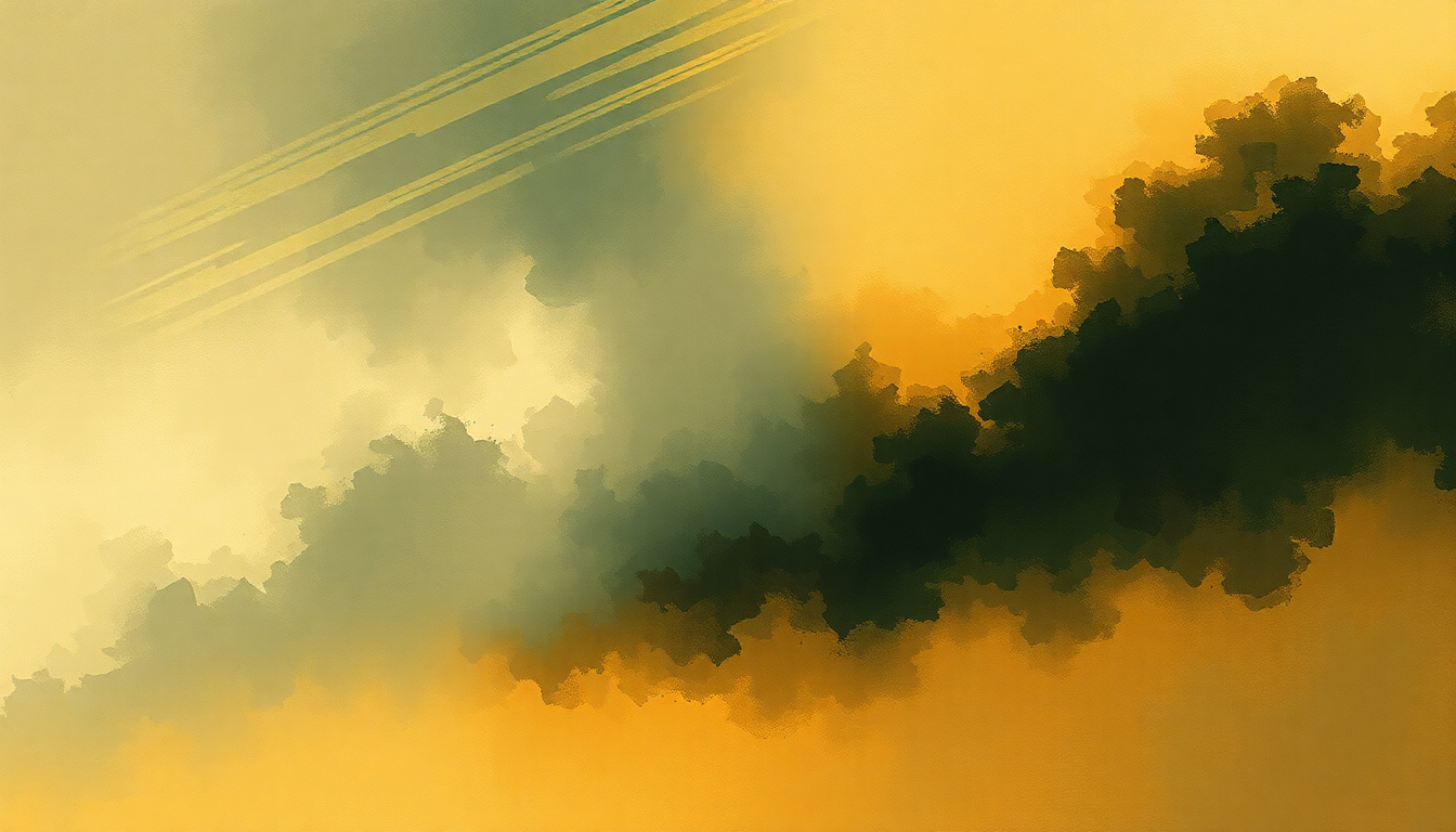 Fan-driven abstract illustration evoking the emotional arc of Piano Concerto No 1 by Frédéric Chopin