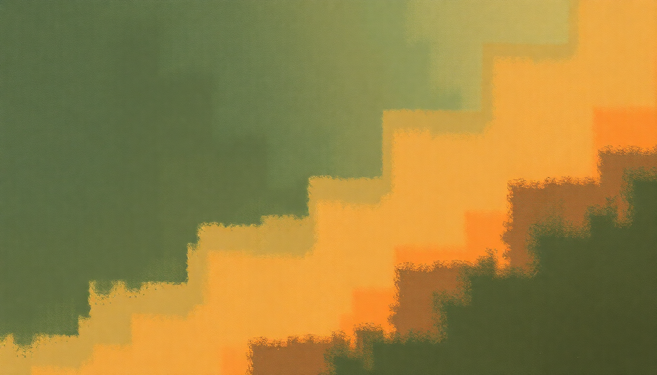 Fan-driven abstract illustration evoking the emotional arc of Pieces by Dinosaur Jr