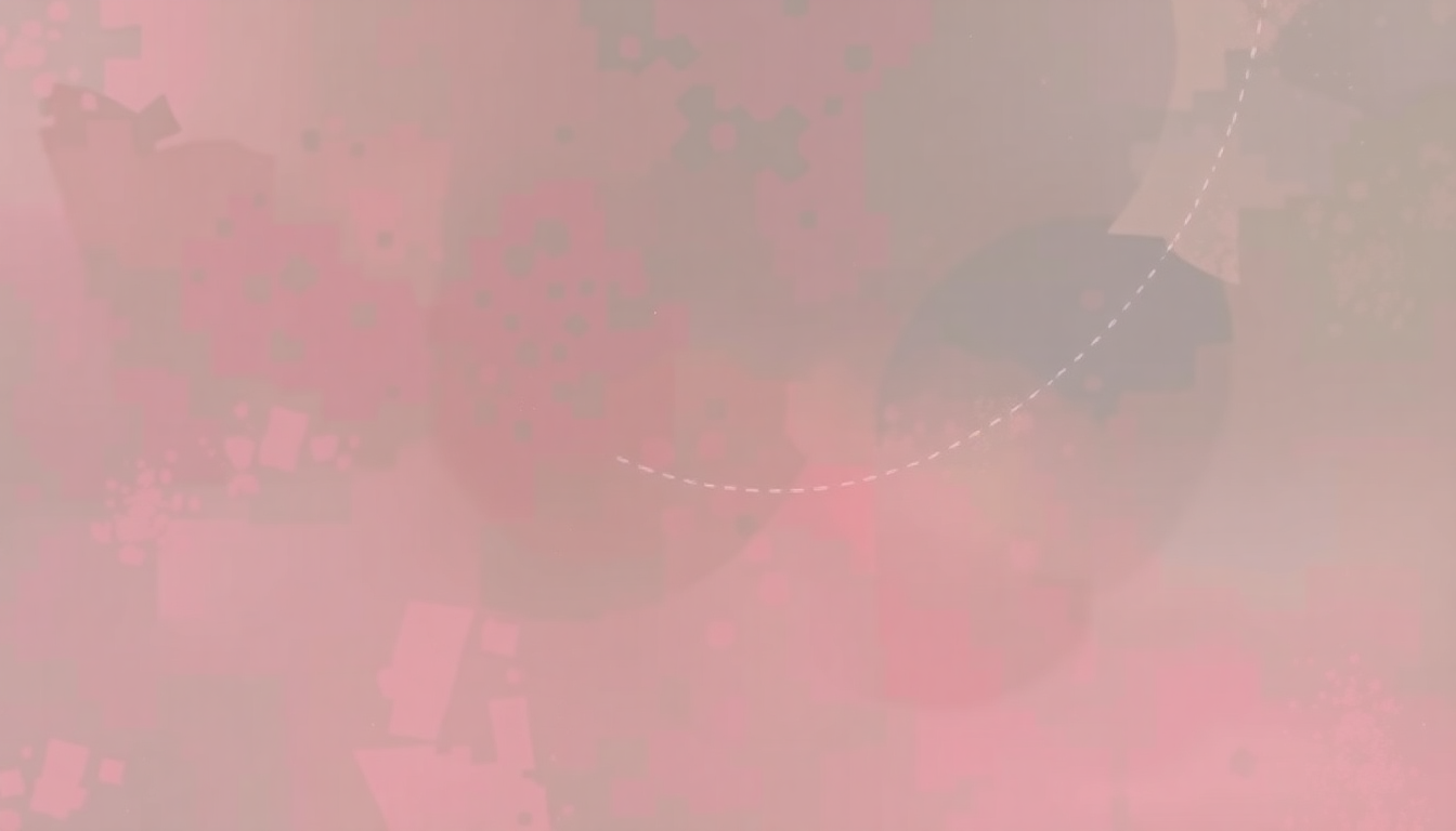 Fan-driven abstract illustration evoking the emotional arc of Pink Rabbits by The National