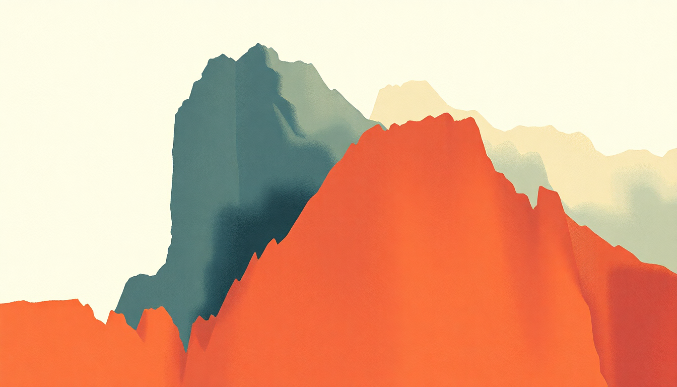 Fan-driven abstract illustration evoking the emotional arc of Pioneers by Bloc Party