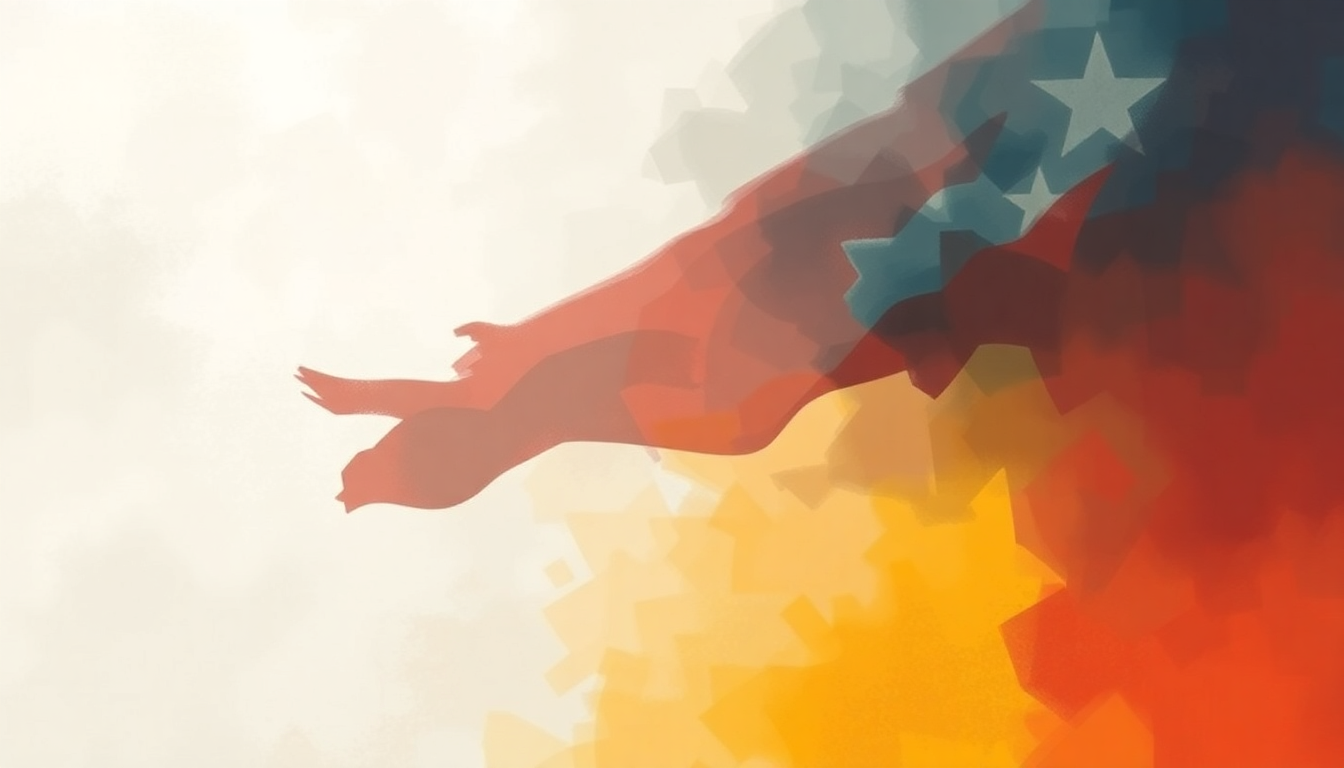 Fan-driven abstract illustration evoking the emotional arc of Pirate Flag by Kenny Chesney