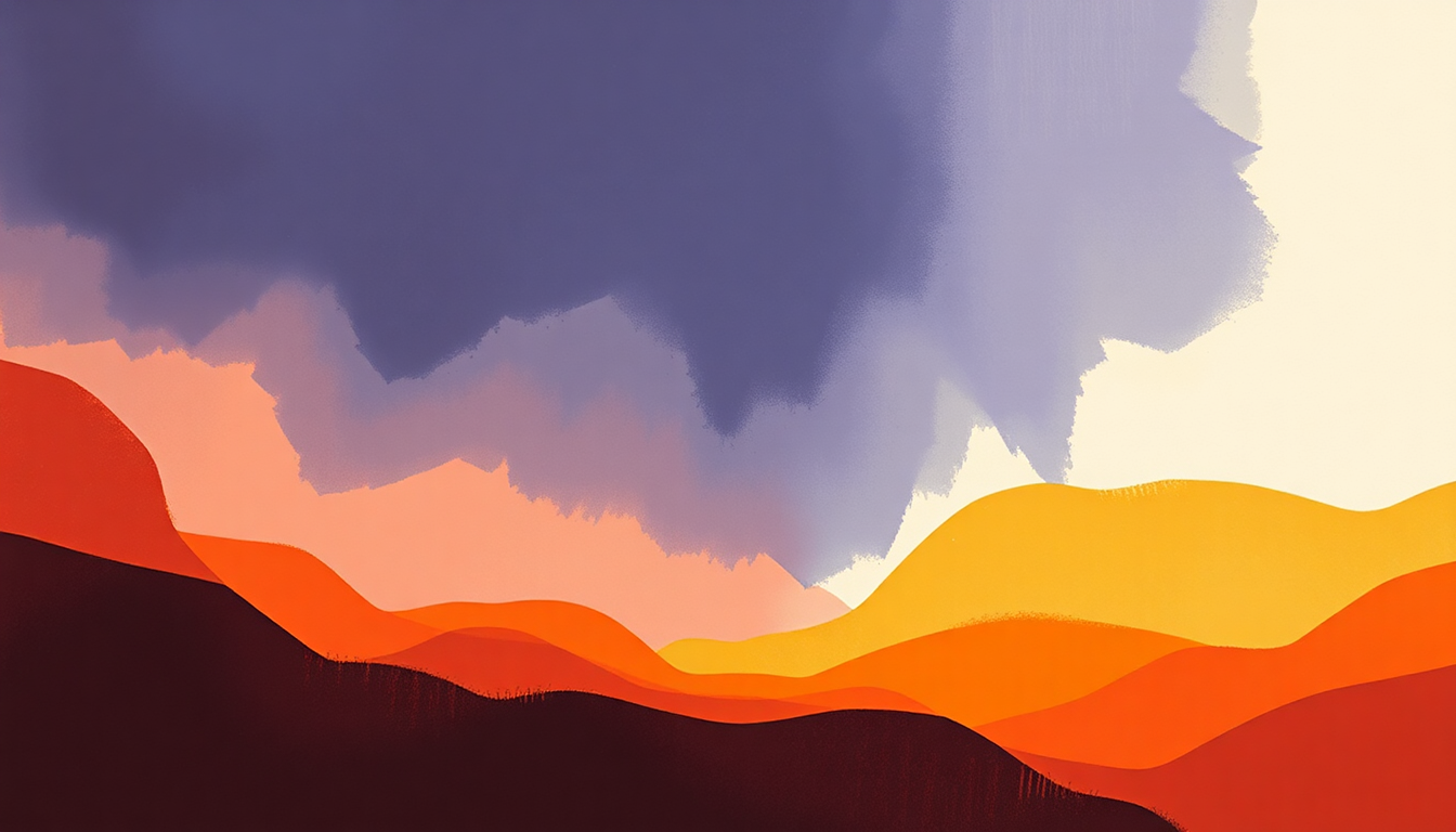 Fan-driven abstract illustration evoking the emotional arc of Place in This World by H.E.R.