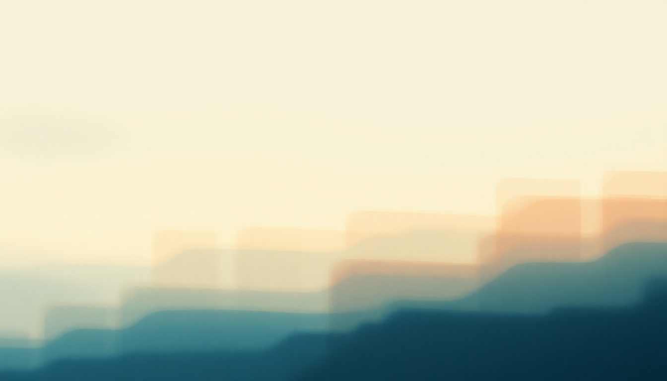 Fan-driven abstract illustration evoking the emotional arc of Plastic People by Four Tet