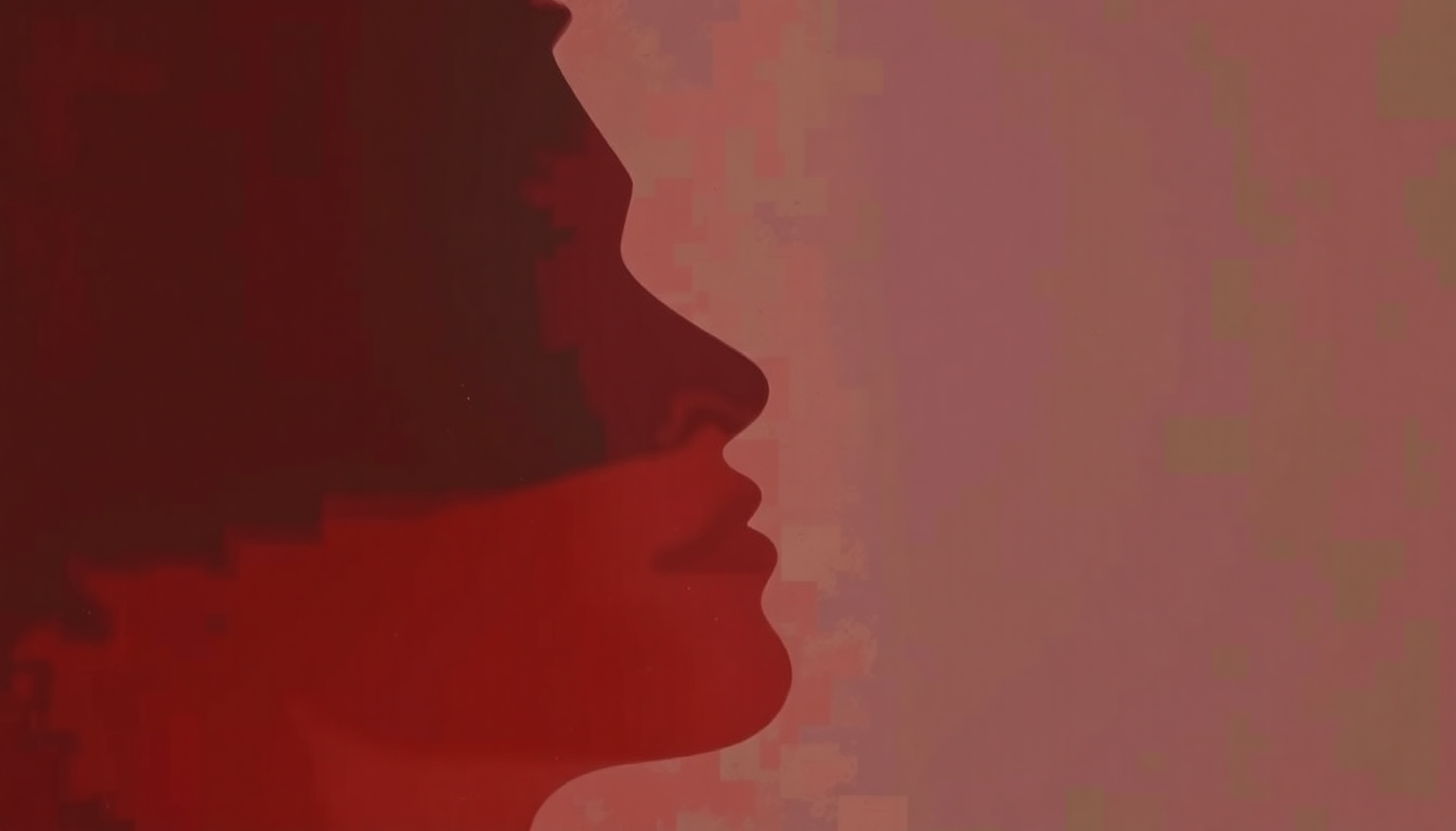 Fan-driven abstract illustration evoking the emotional arc of Plastic Smile by Black Uhuru