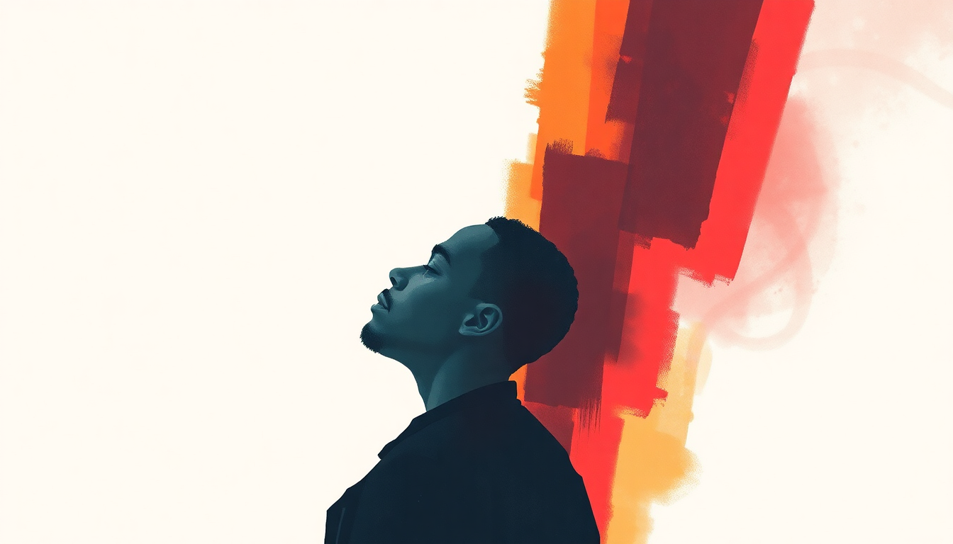 Fan-driven abstract illustration evoking the emotional arc of PMW by A$AP Rocky