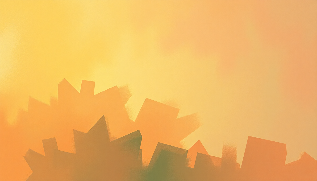 Fan-driven abstract illustration evoking the emotional arc of Poinciana by Ahmad Jamal