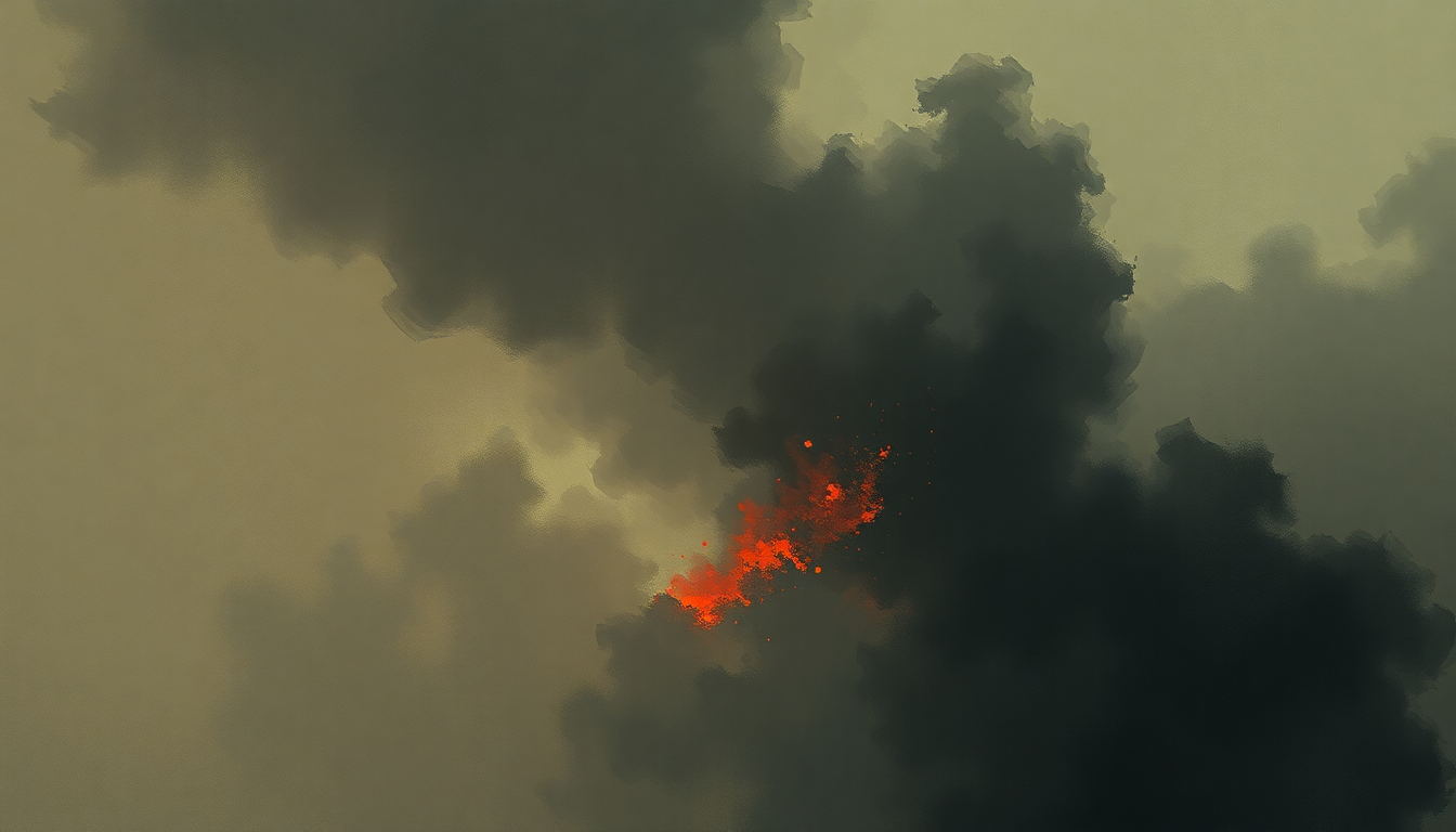 Fan-driven abstract illustration evoking the emotional arc of Poison by The Prodigy